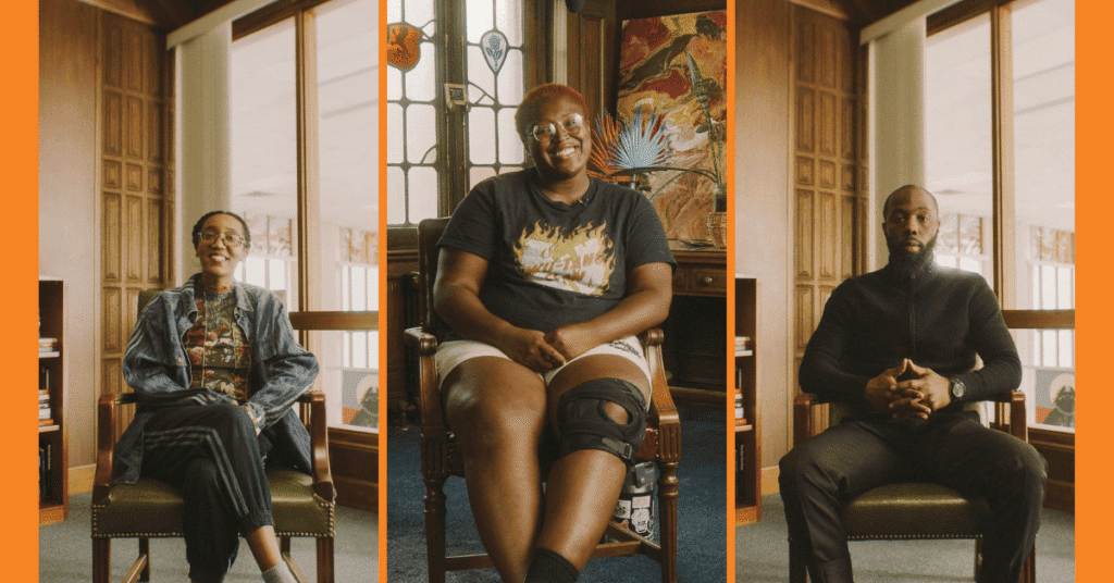 a collage shows the three people whose stories are featured in the post: from left, Glynis M. Johns, Mmachi O. Dimoriaku and Nyriq Johnson.
