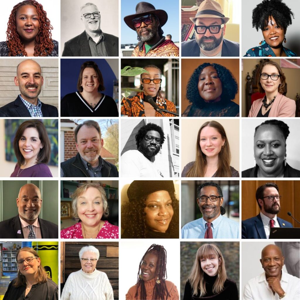 a collage of portraits of the first 25 people selected as Window Keepers