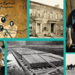 The cover image is a collage featuring screenshots from the various video projects, including historic homes, an old mill, a family with young children engaged in an archaeology dig, and an old photo of horses in a field with an old barn.