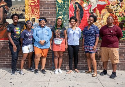 THE TEEN READING LOUNGE GROUP AT LUCIEN E. BLACKWELL WEST PHILADELPHIA REGIONAL LIBRARY.