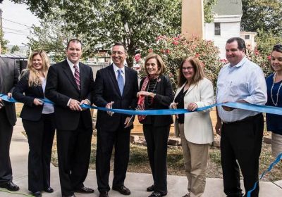 POLICE CHIEF CARL GRAZIANO, LAURA DUCCESCHI, STATE REPRESENTATIVE MARTY FLYNN, MAYOR BILL COURTRIGHT, SONDRA MYERS, KARIN FOSTER, LACKAWANNA COUNTY COMMISSIONER PATRICK M. O’MALLEY, AND MARI POTIS.