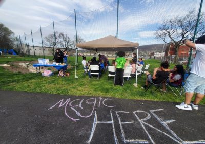 Many of Barrio Alegría’s programs take place outdoors, are free and involve art. The result of many of these programs, said founder and PA Humanities board of directors member Daniel Egusquiza, is that people in Reading begin to care about one another. Photo courtesy of Barrio Alegría.