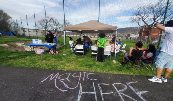 Many of Barrio Alegría’s programs take place outdoors, are free and involve art. The result of many of these programs, said founder and PA Humanities board of directors member Daniel Egusquiza, is that people in Reading begin to care about one another. Photo courtesy of Barrio Alegría.