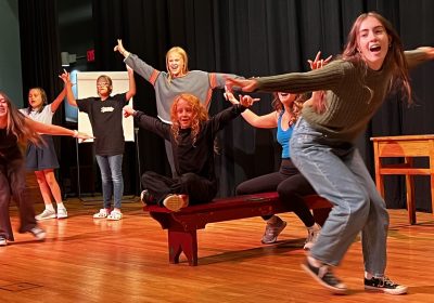 The cast of the musical "Captain Louie JR" rehearses at the Western Pennsylvania School For the Deaf. Cast members range from age six to 18 and the group includes both deaf and hearing actors. The entire show is done both in spoken English and American Sign Language.
