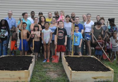 Residents of Williamsport, one of the PA Heart & Soul pilot sites, came together and built a neighborhood garden after learning through the project's story gathering process that it was something the community would like to have.